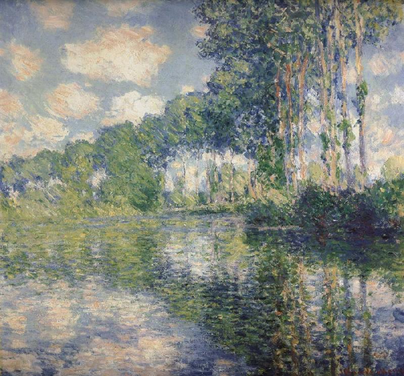 Claude Monet Poplars on the Banks of the River Epte Spain oil painting art